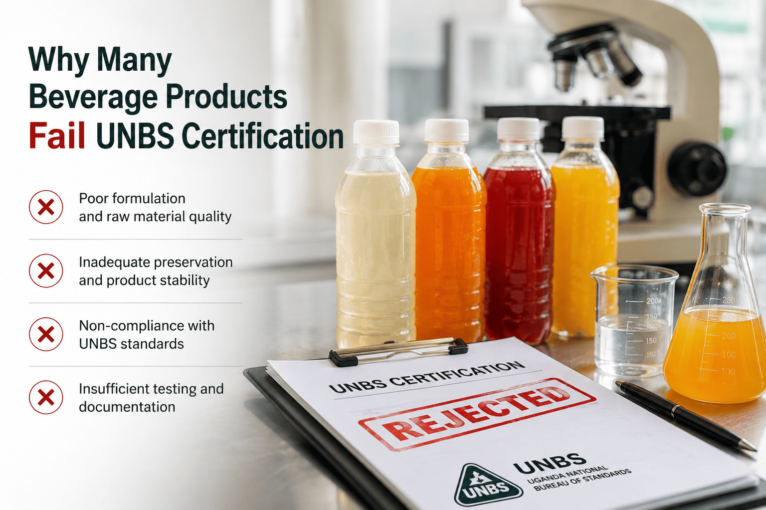Why Many Beverage Products Fail UNBS Certification
